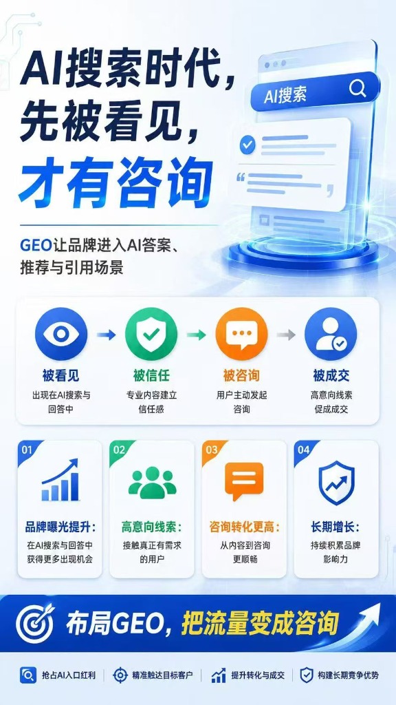 AI搜索时代,先被看见,才有咨询